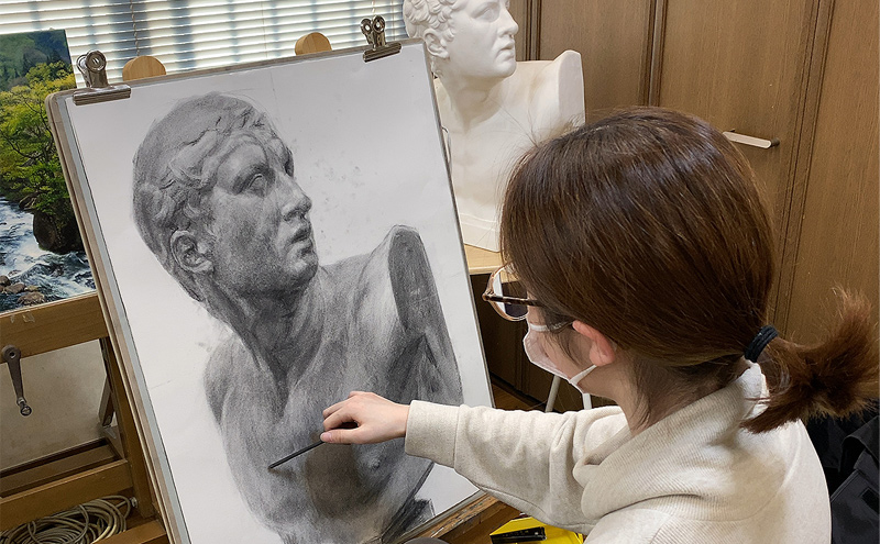 伊藤画塾 鉛筆デッサン 生徒作品
